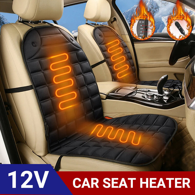 12V Car Seat Pad Cushion Cover Heating Heater Warm Heated Cold Winter