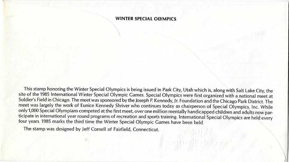 6 '85 FDCs Special Olympics, Love B4,  Rural Electrification SC#2142,2143,2144 - Image 4 of 4