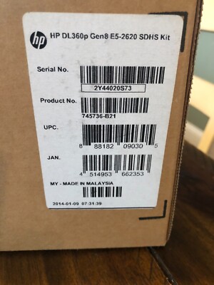 745736-B21  HP DL360p Gen8 Intel Xeon E5-2620 (2.0GHz/6-core/15MB/95W)