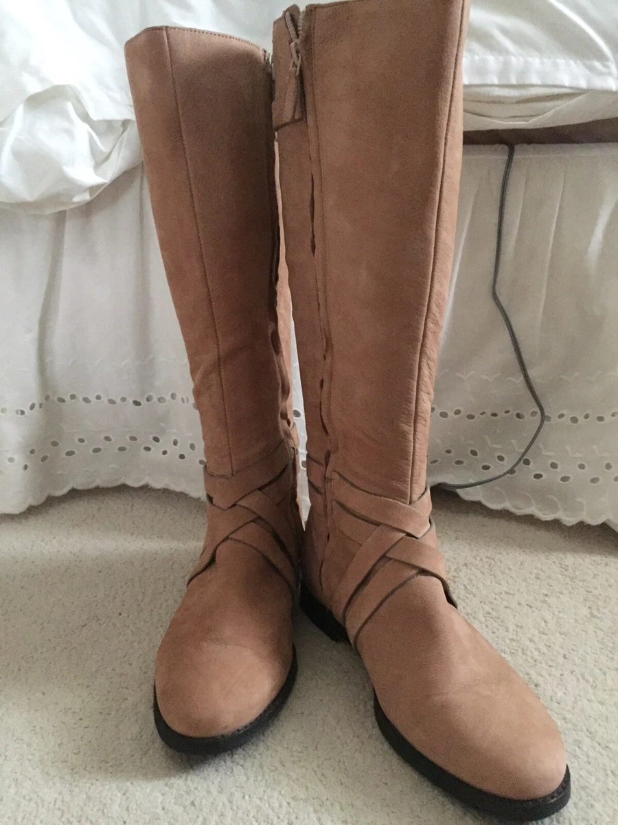 Cole haan suede store knee high boots