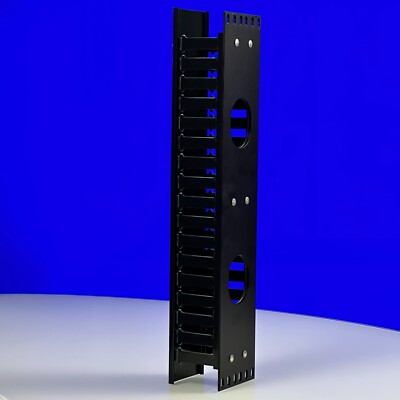 Professional Wire Organizer 2U Rack Horizontal Manager WMB1 19'' w/ Back Hole