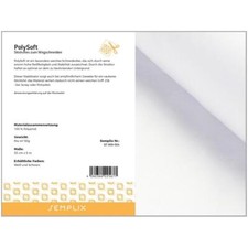 Semplix PolySoft (Stickvlies zum Wegschneiden /wei&szlig; / 33 cm x 5 m) Stickmaschine