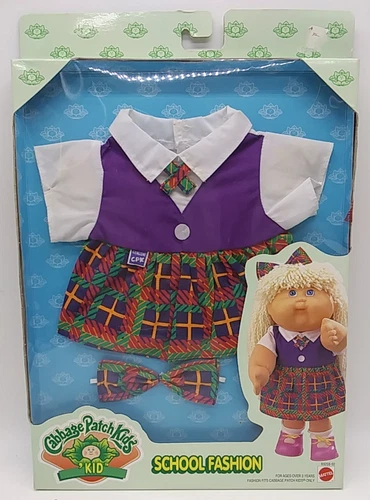 Vintage 1998 Cabbage Patch Kids 'Kid "School Fashion" Outfit Set Genuine CPK NEW