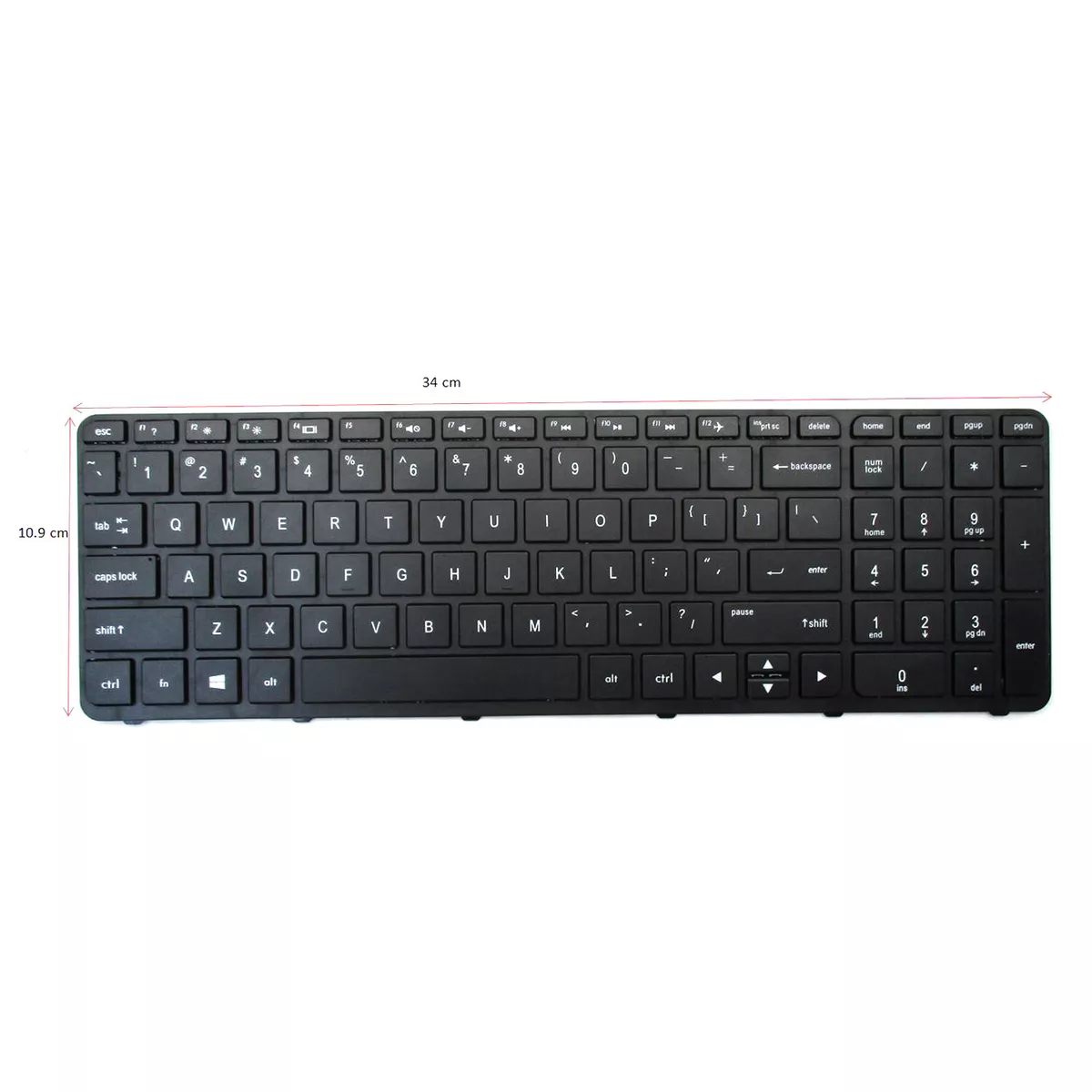 New HP 15-F 15-F000 15-F100 15-F200 US Keyboard with Frame