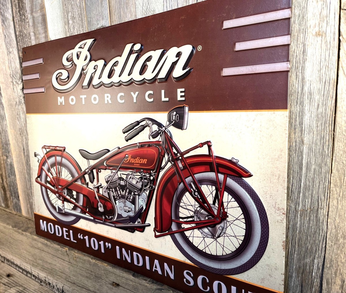 39;Indian Motorcycle Since 1901" Metal Sign - New - 17"x 11&quot