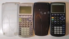 2 Texas Instruments Ti-83 Plus For Parts Or Repair Graphing Calculator w/Covers 