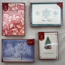 Lot of 4 New Boxes Paper Magic Group Christmas Cards With Envelopes 70 Total