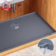 Heavy Duty Under Sink Mat for Kitchen Waterproof 34" x 22" Extra Thick 1000g S