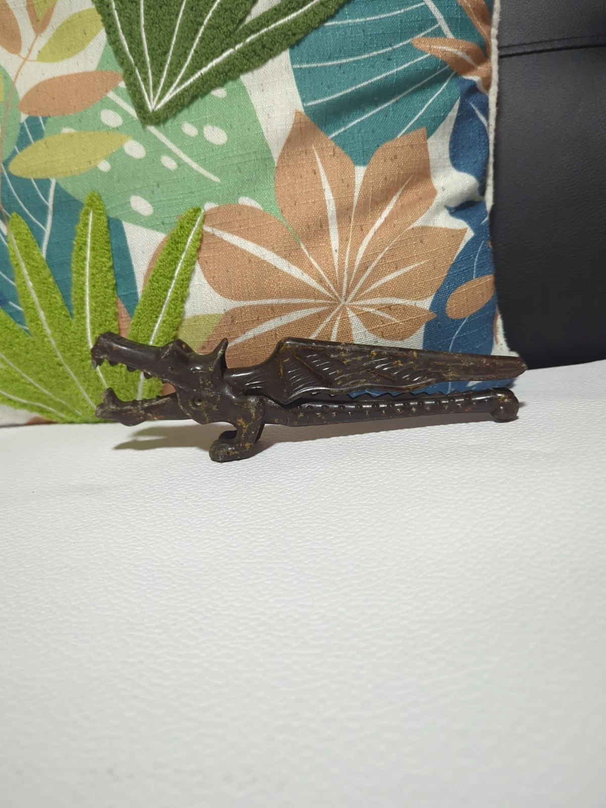 Vintage USSR Soviet Dragon Nutcracker Cast Metal Hand Made Rare Collectible 21cm