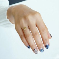 Unisex Adjustable Ring Gold Plated Celestial Jewelry Constellation Theme