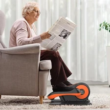 Under Desk Elliptical Machine Seated Electric Leg Exerciser Fully Assembled Home