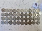 Washington Silver Quarters Roll Lot of 40 Circulated 25C Coins