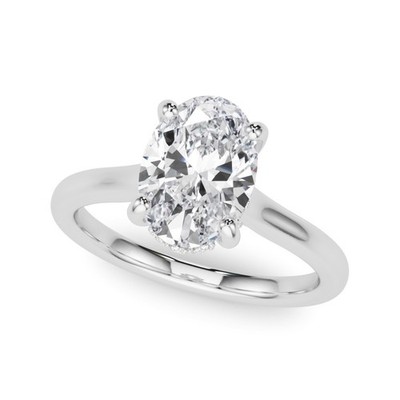 Verlobungsring 2,50 kt DE/VS Lab gezüchtet Ovalschliff Diamant versteckter Halo Platin