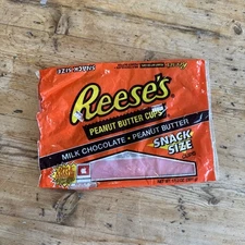 Vintage Reese's Candy Bag Junk Food 90s Empty Foodie Fun Size Bars