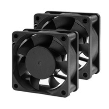 60mm 12V DC 2Pin Car Audio Vent Cooling Fan 5600RPM 2-Pack
