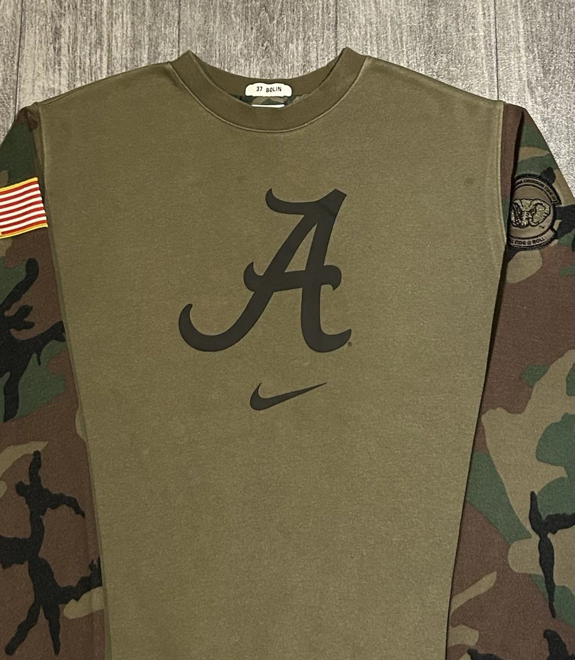 Lote 2 Nike ALABAMA CRIMSON TIDE Salute 2 Service Player com capuz e moletom emitidos - Imagem 4 de 4