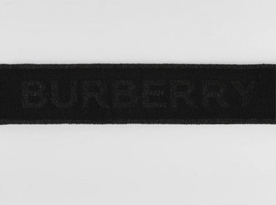 Burberry Logo Jacquard Headband Black Unisex