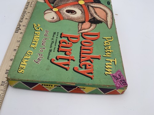 Vintage 1952 WHITMAN party fun donkey party pin the tail (No. 5352:49) - Picture 9 of 10