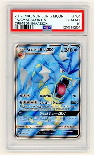 Gyarados GX 101/111 Crimson Invasion PSA 10 (English)