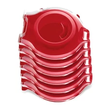 Sterilite 24 Inch Clear Lid Nesting Christmas Wreath Storage Box (6 Pack)