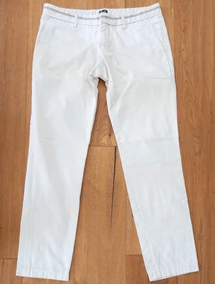 D&G Dolce & Gabbana CHINO Herren Weiß WHITE 50 Pants Hose Jeans Elegant Top Zstd - Bild 1 von 4