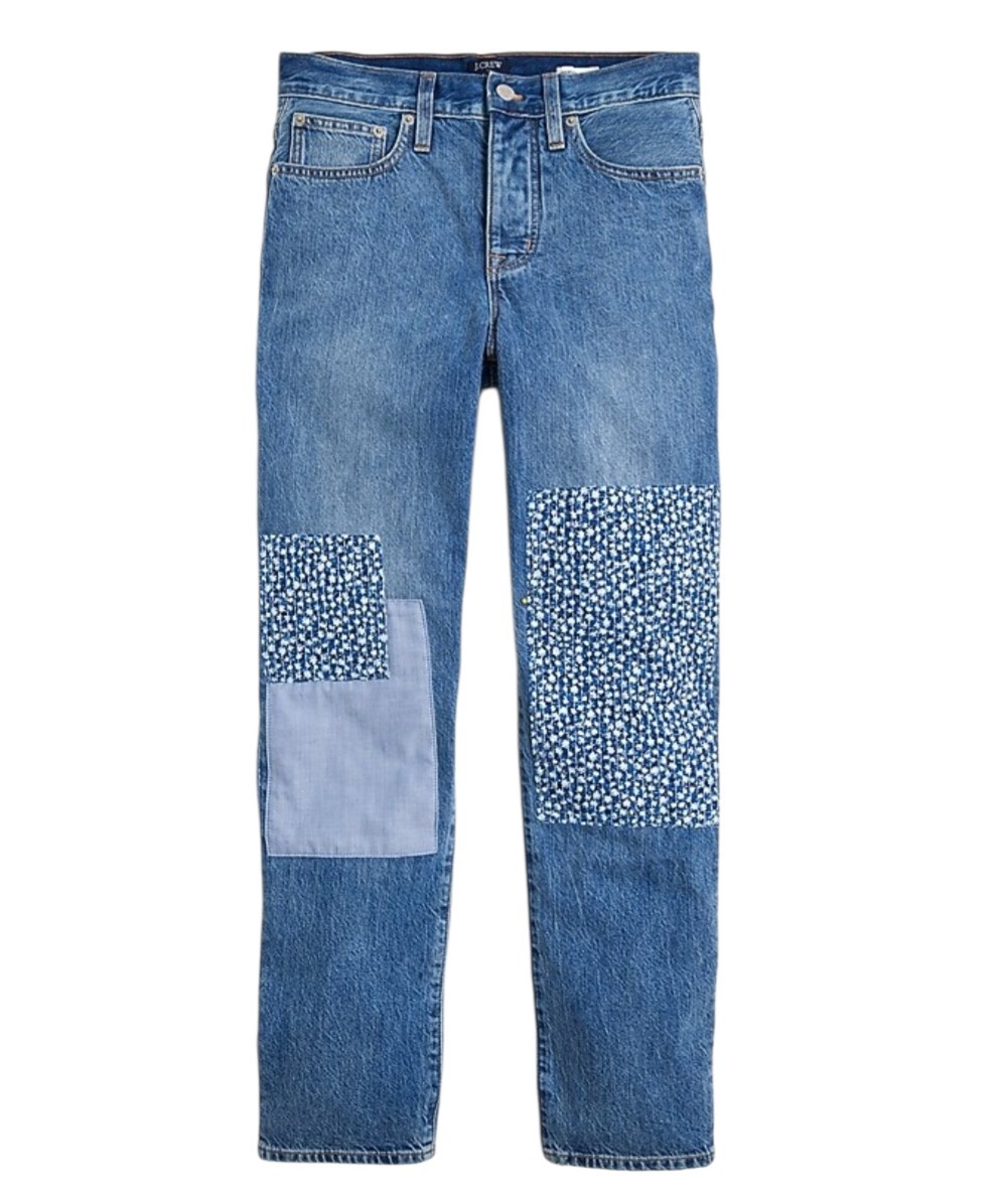 J Crew Premium Patchwork Button Fly Boyfriend Jea… - image 7