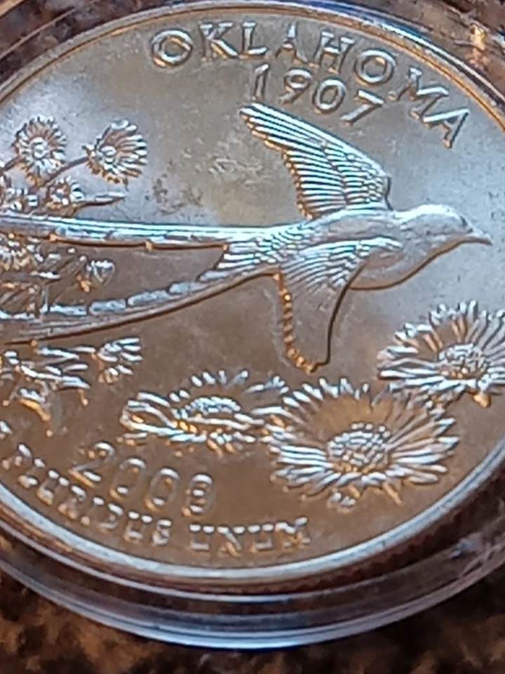 2008-D 25C Oklahoma 50 States Quarter - Image 2 of 4