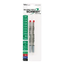 Schmidt Rollerball Pen Refill 0.6mm Fine Point Ink Cartridge 2 Pack