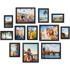 Assorted Picture Frames Collage Wall Decor for Photo Gallery Display Set of 1...