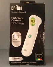 Braun Sensian 5 Forehead Non Contact Thermometer NIB Sealed BNT300 