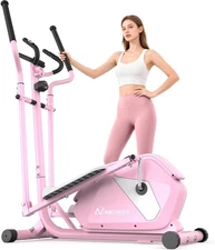 Elliptical Machine with 14 Resistance Levels 15inch Stride Max 400LBS Loading🔥