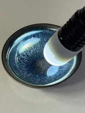 JIAN ZHAN Tea Cup - Open Rim Rabbit Hair Glaze Hand made for Tea Enthusiasts