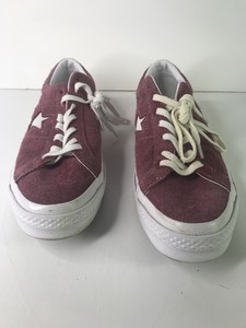 converse cuero rojo