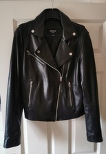 Ladies Infinity Leather Biker Jacket
