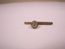 SINGLES 1 3/16" White Rhinestone SMALL Vintage Formal Tux Prom Shirt Stud m24