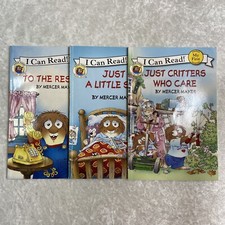 Lot x 3 I Can Read Mercer Mayer's Little Critter Rescue, Sick, Care 2010