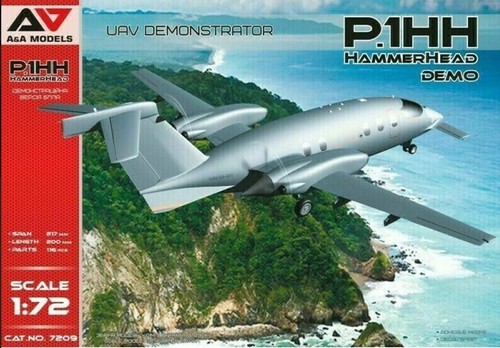AA Models 7209 1/72 P.1HH HammerHead Demo UAV Plastic model kit - Picture 8 of 8