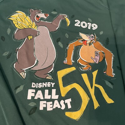 Run 5K Disney Wine And Dine Half Marathon 2019 Fall Feast Shirt Women’s  Small