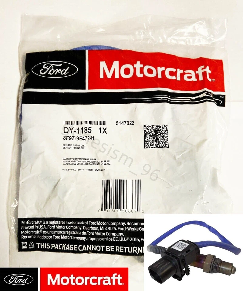 Genuine Motorcraft OEM DY1185 Oxygen O2 Sensor For Ford F-150 Expedition Lincoln Foto 2 de 4