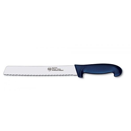 COLTELLO PANE 22 CM. LAMA SEGHETTATA INOX CHEF CUOCO RISTORANTE AUSONIA