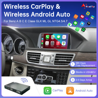 For Wireless CarPlay For Mercedes Benz A B C E CLA GLA GLK ML SL NTG4.5 System