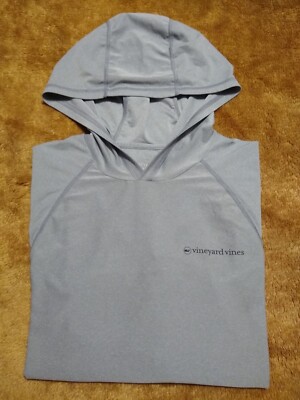 Vineyard Vines XS Gray Long Sleeve Whale Performance Hoodie