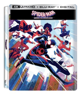 SpiderMan Across the SpiderVerse SteelBook 4K Ultra HD Bluray Best Buy Exclusive