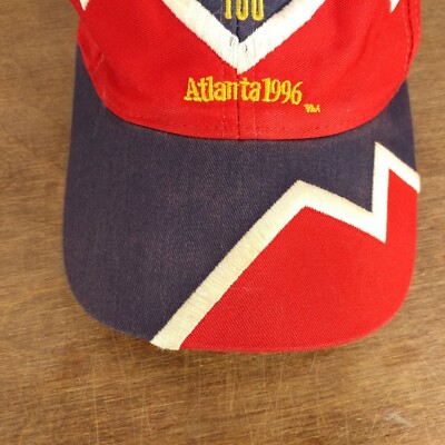 Vtg 1996 Atlanta USA Olyimpics Red White & Blue Hat Cap | eBay display picture 1