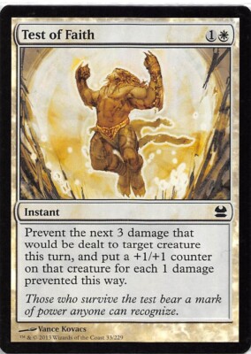 Test of Faith *FOIL Common* Magic MtG x1 Modern Masters SP