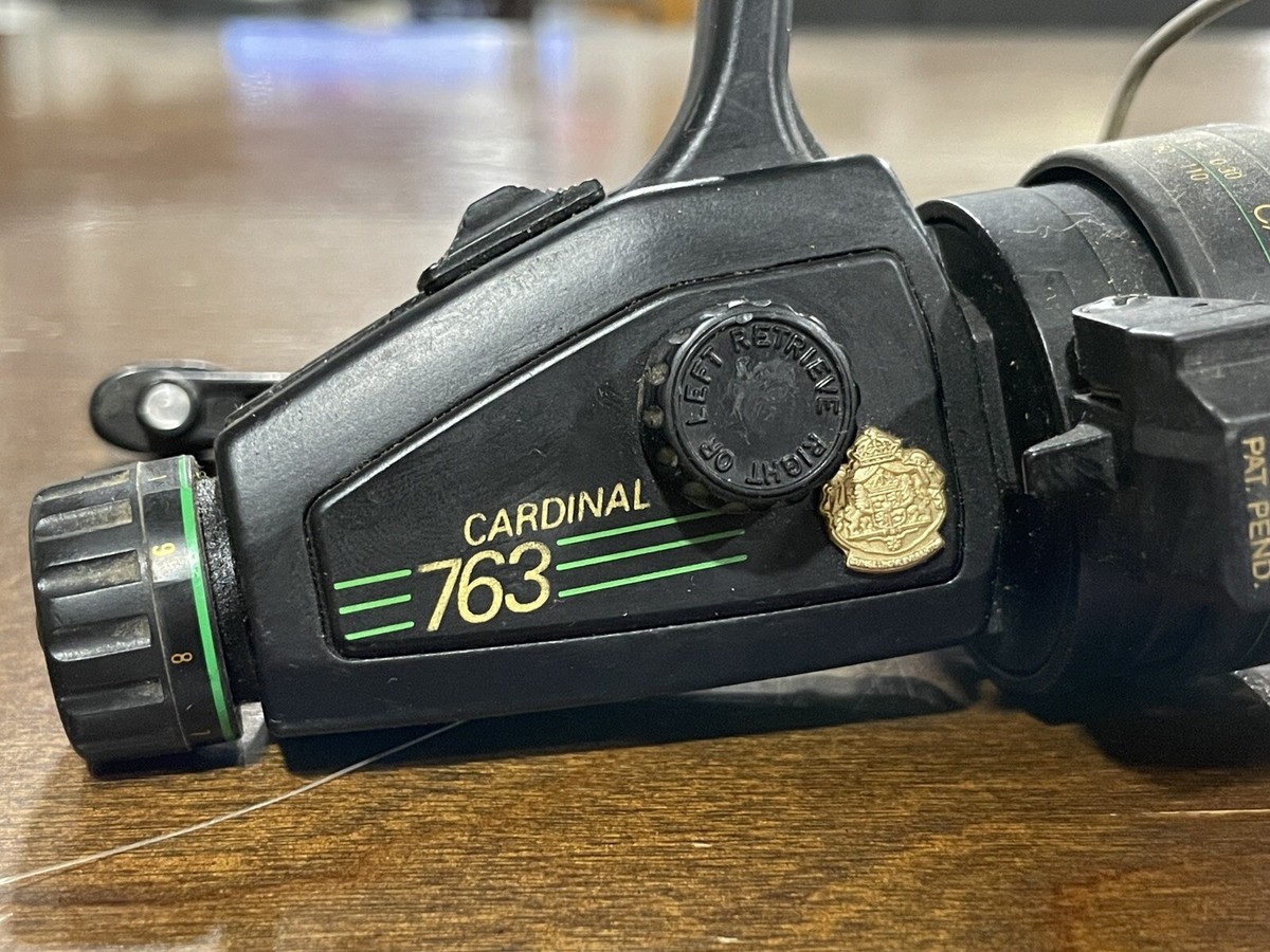 Vintage Abu Garcia Cardinal 763 Graphite Spinning Reel | eBay Vintage Abu Garcia Cardinal 763 Graphite Spinning Reel | eBay