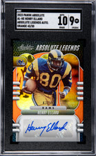 2023 Panini Henry Ellard Absolute Legends Orange Autographed 43/50 SGC 10/9