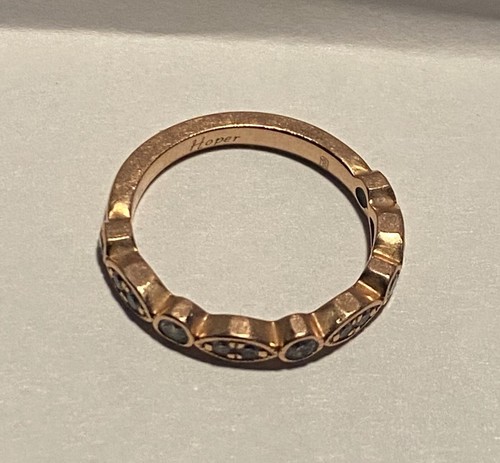 Blauer Nil Milgrain Marquise und Punkte Diamant Ring in 14k Rotgold (1/5 ct. tw.) - Bild 2 von 3