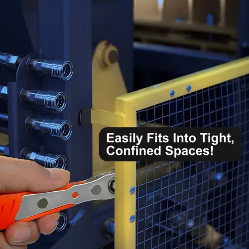 2X Ratcheting Right Angle Screwdriver Hex Drive 90 Degree Offset+10pc Bits Set! - Picture 3 of 14