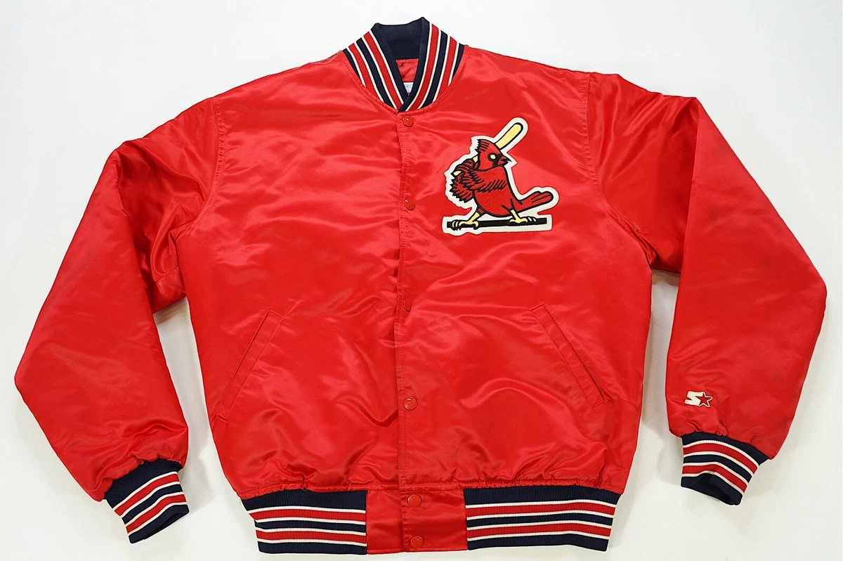 Rare Vintage STARTER St. Louis Cardinals Baseball Satin Varsity Jacket 90s  Red L | eBay